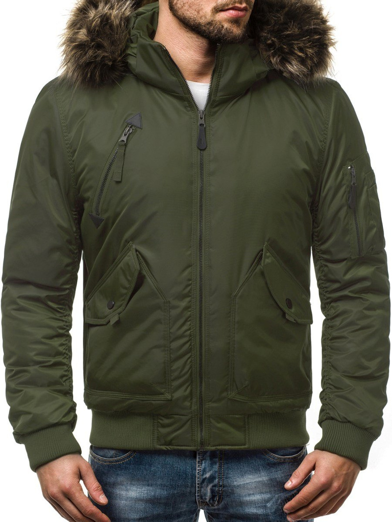 Chaqueta de hombre verde OZONEE O/99122