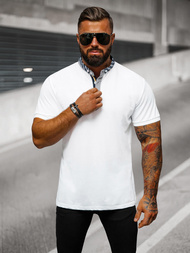 Polo de hombre blanca OZONEE O/DA803