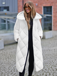 Chaqueta de mujer blanca OZONEE JS/5M3173/281Z