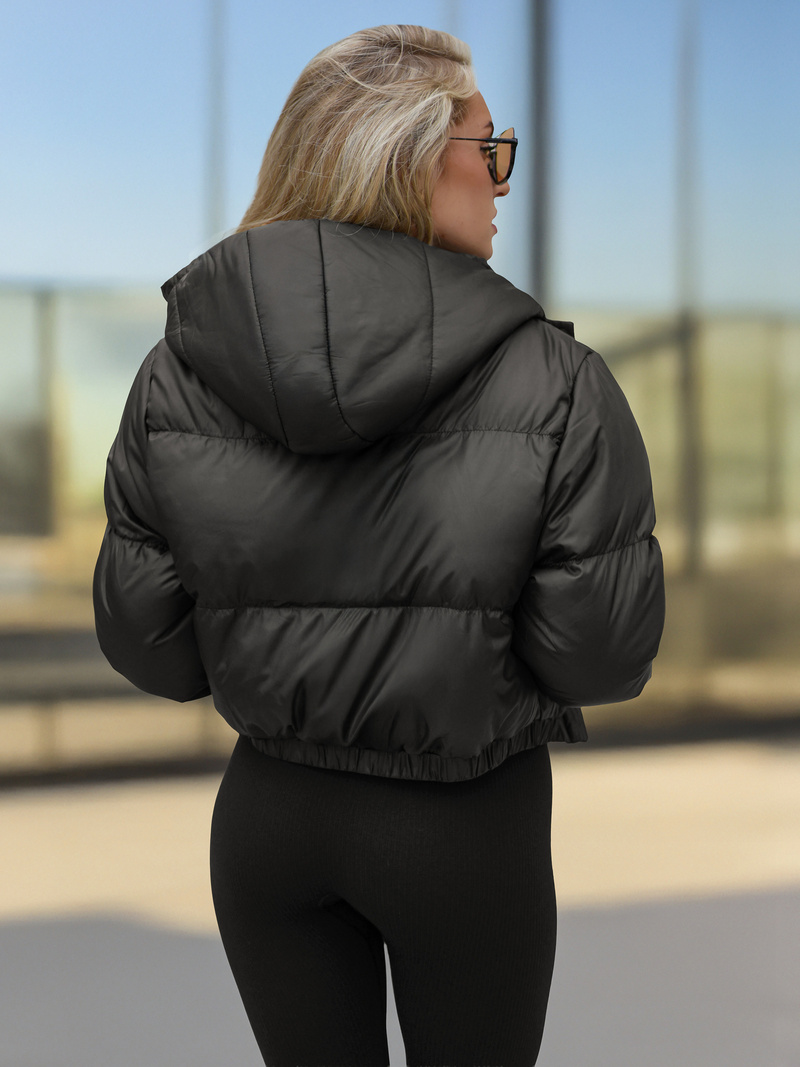 Chaqueta de mujer negra OZONEE JS/5M3260/392Z