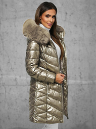 Chaqueta de mujer oro OZONEE JS/16M9100/403