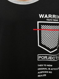 Camiseta sin mangas de hombre negra OZONEE JS/SS11076