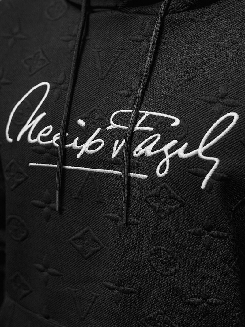 Sudadera de hombre negra OZONEE JS/3B572