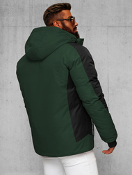 Chaqueta de hombre verde-oscura OZONEE JS/91M9905/136Z