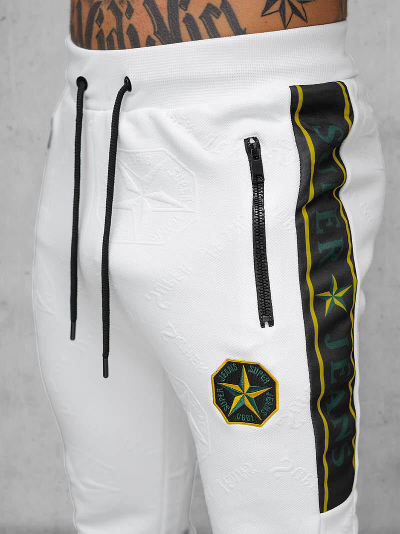 Chándal de hombre blanco OZONEE O/FF3562AB