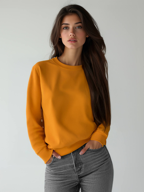 Sudadera de mujer camel OZONEE JS/W01Z