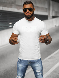 Camiseta de hombre blanco OZONEE NB/MT3111