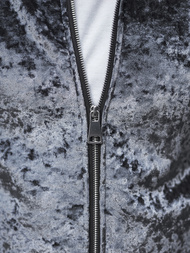 Sudadera velour de hombre gris OZONEE O/D8120