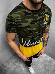 Camiseta de hombre verde OZONEE JS/SS10978Z