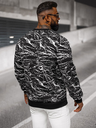 Sudadera de hombre negra OZONEE JS/8B1222/3