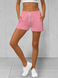 Pantalones cortos de chándal para mujer rosa en polvo OZONEE JS/8K952/38