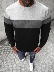 Sudadera de hombre negra OZONEE JS/Y20010