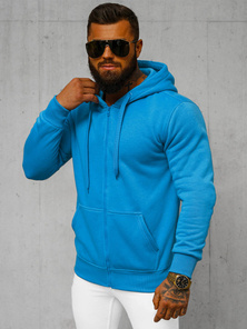 Sudadera de hombre azul OZONEE JS/2008Z