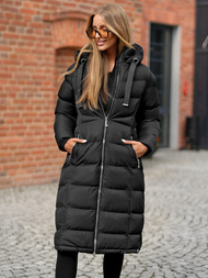 Chaqueta de mujer negra OZONEE JS/M736/392Z