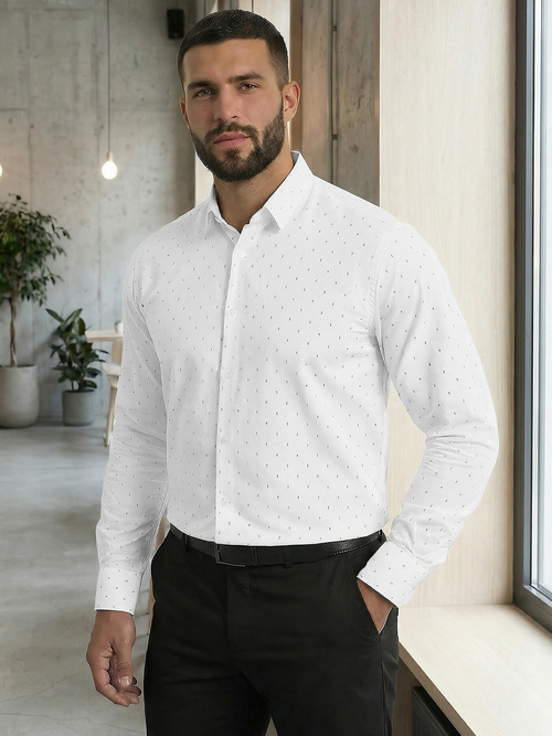 Camisa de hombre blanca OZONEE V/V180Z