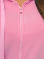 Sudadera de mujer rosa claro OZONEE JS/W03Z