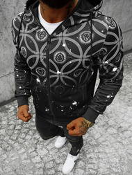 Sudadera de hombre negra OZONEE JS/B8122