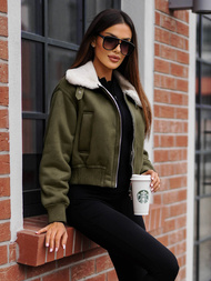 Chaqueta de mujer caqui OZONEE O/81326