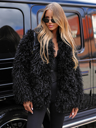 Chaqueta de mujer negra OZONEE JS/11Z8251