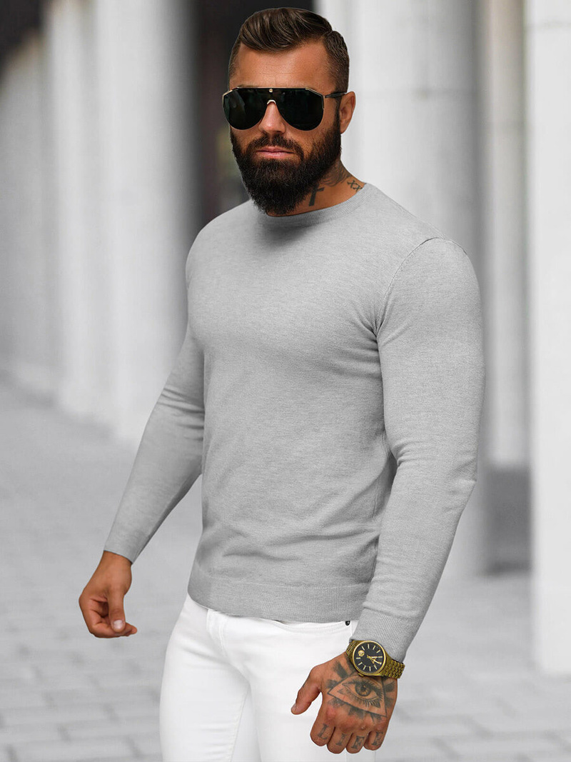 Jersey de hombre gris OZONEE NB/MMB602/2Z