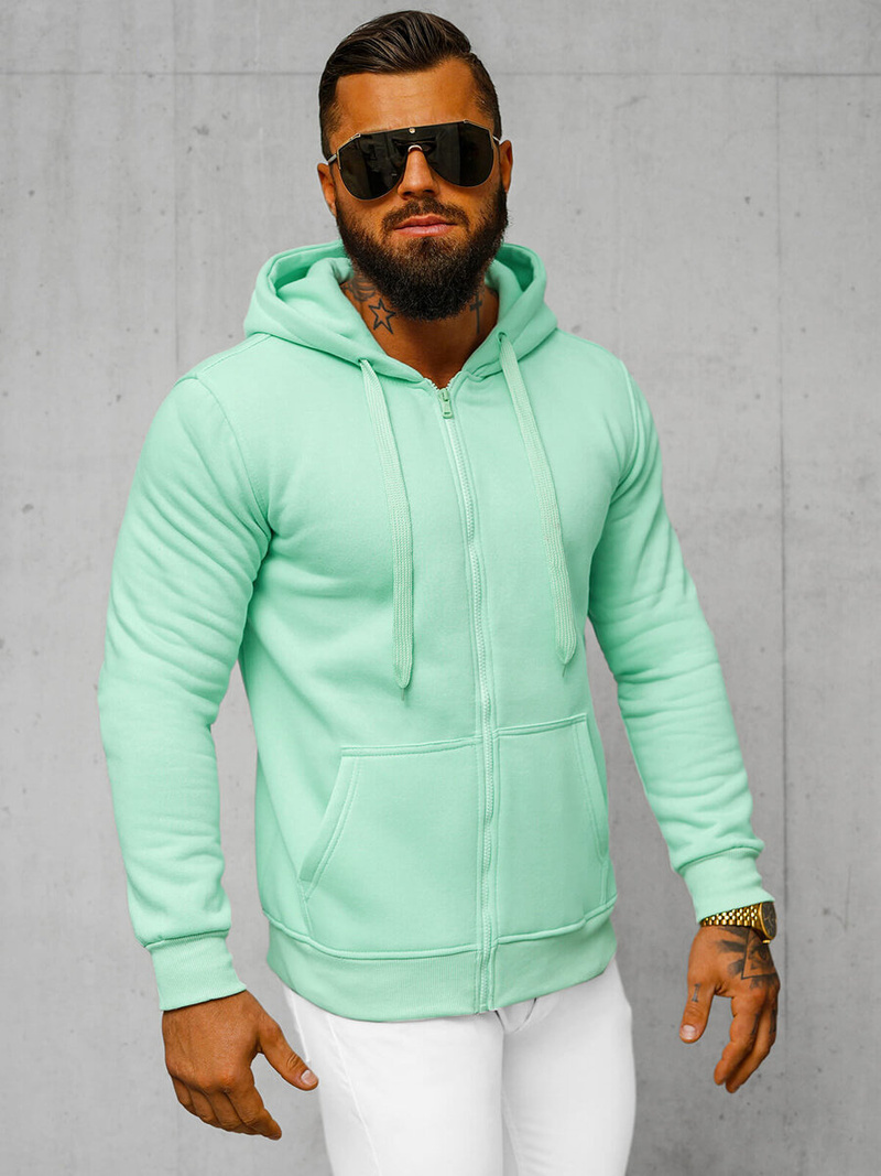 Sudadera de hombre menta OZONEE JS/2008Z