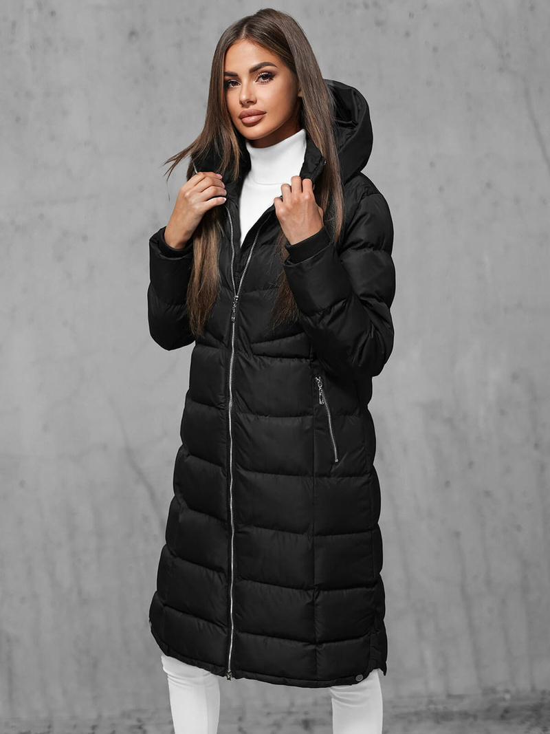 Chaqueta de mujer negra OZONEE JS/M736/392