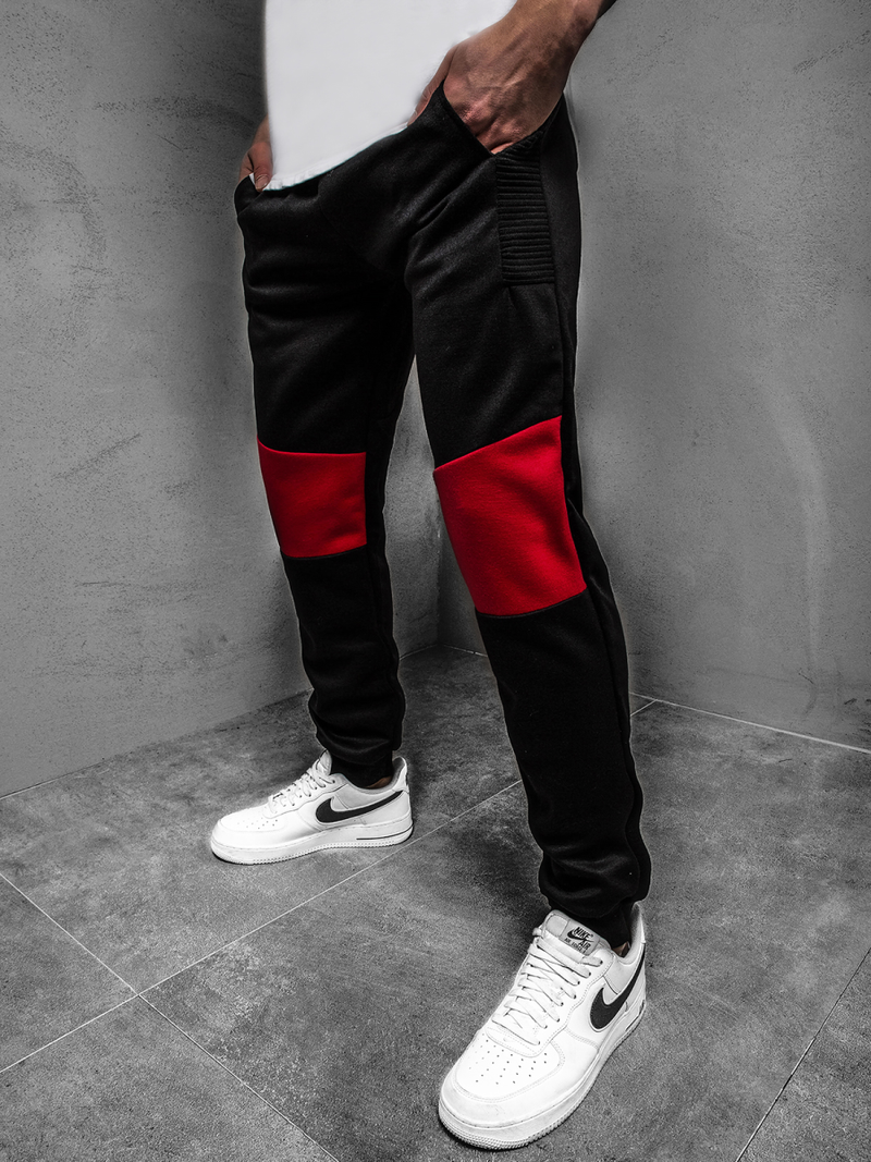 Pantalón de chándal de hombre negras OZONEE JS/JZ11015Z