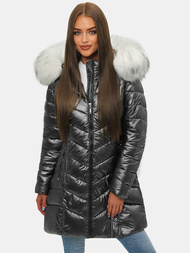 Chaqueta de mujer negra OZONEE JS/M9053/392