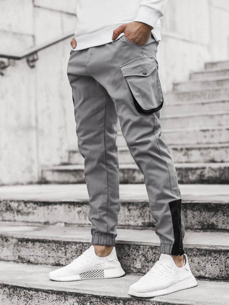 Pantalón jogger de hombre gris OZONEE A/705