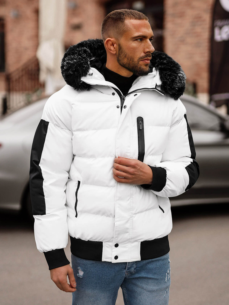 Chaqueta de hombre blanca OZONEE O/M798Z