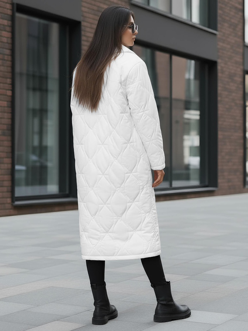 Chaqueta de mujer blanca OZONEE JS/5M3177/281Z