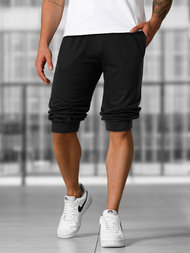 Pantalón corto de hombre negras OZONEE JS/XW07/3Z