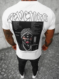 Camiseta de hombre blanca OZONEE O/T108/1