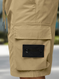 Pantalón corto de hombre beige OZONEE JS/27K6538/6