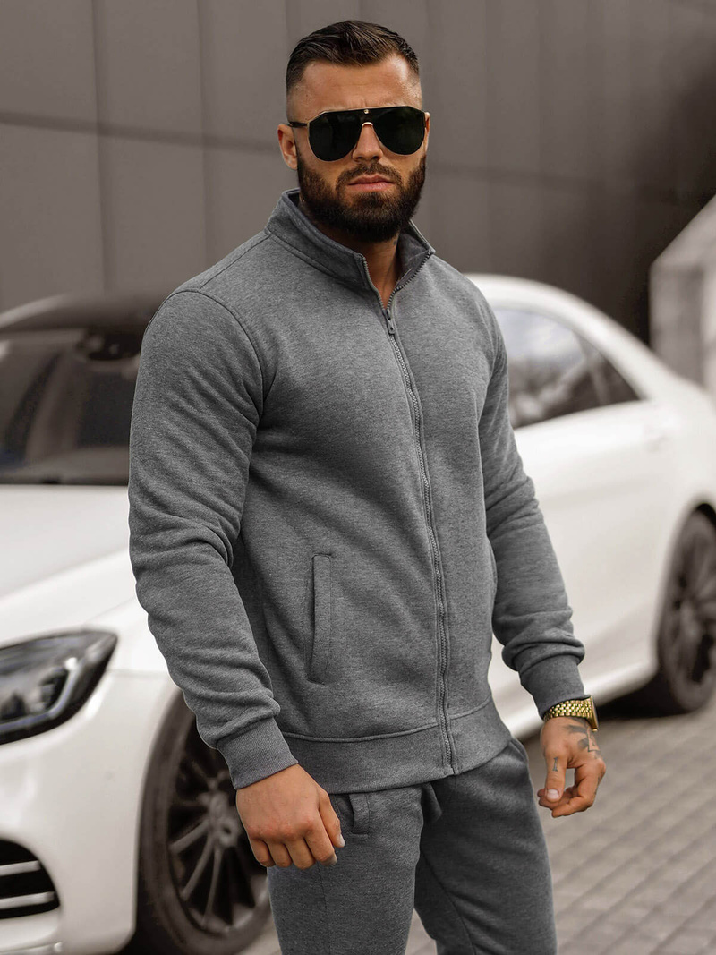 Chándal de hombre grafito OZONEE JS/68C10385/5Z