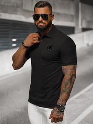 Polo de hombre negro OZONEE NB/MT3105