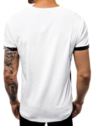 Camiseta de hombre blanco OZONEE JS/SS10983