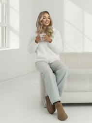 Sudadera de mujer blanca OZONEE JS/HH007/1