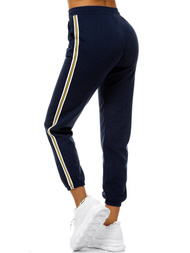 Pantalón de chándal para mujer azul marino OZONEE JS/1020/B4