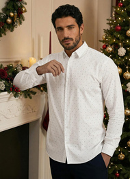 Camisa de hombre blanca OZONEE V/V180Z