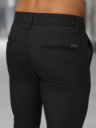 Pantalón chino de hombre negras OZONEE DJ/5526Z