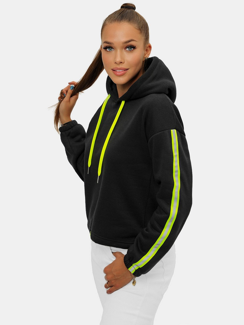 Sudadera de mujer negra OZONEE JS/B26031Z