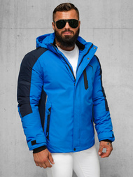 Chaqueta de hombre azul OZONEE JS/91M9905/184Z