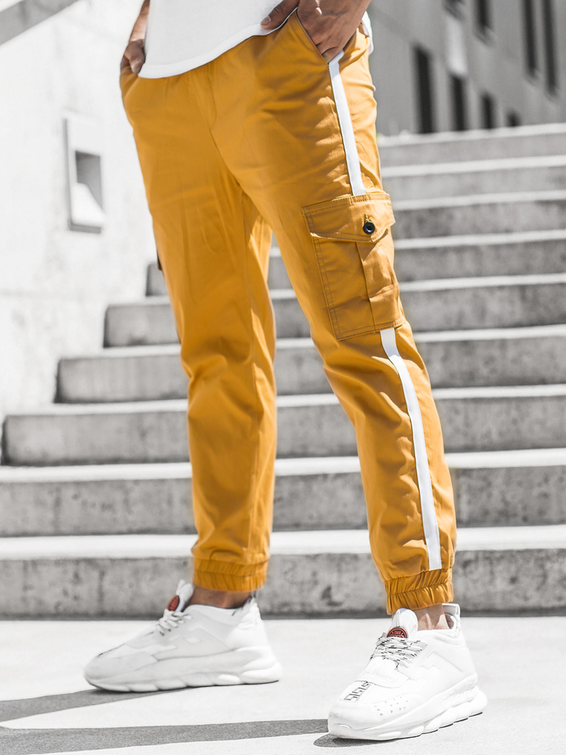 Pantalón jogger de hombre camel OZONEE DJ/5580