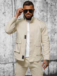 Chaqueta de hombre beige OZONEE O/G3035