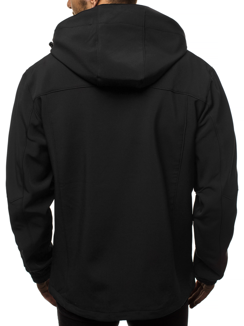 Chaqueta de hombre negra-verde OZONEE GE/12269