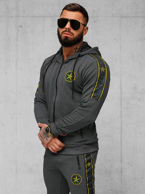 Chándal de hombre grafito OZONEE O/FF3562AB