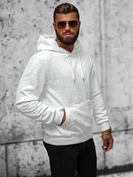Sudadera de hombre blanco OZONEE JS/3B566
