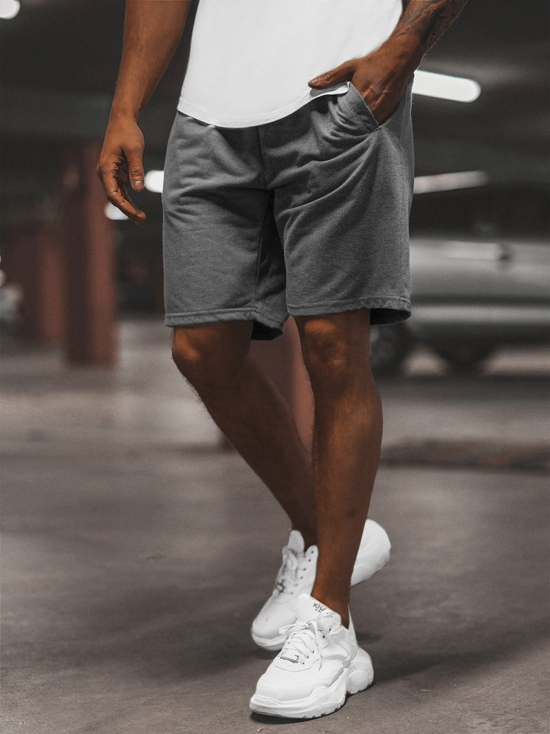 Pantalón corto de hombre grafito OZONEE JS/8K100/5Z