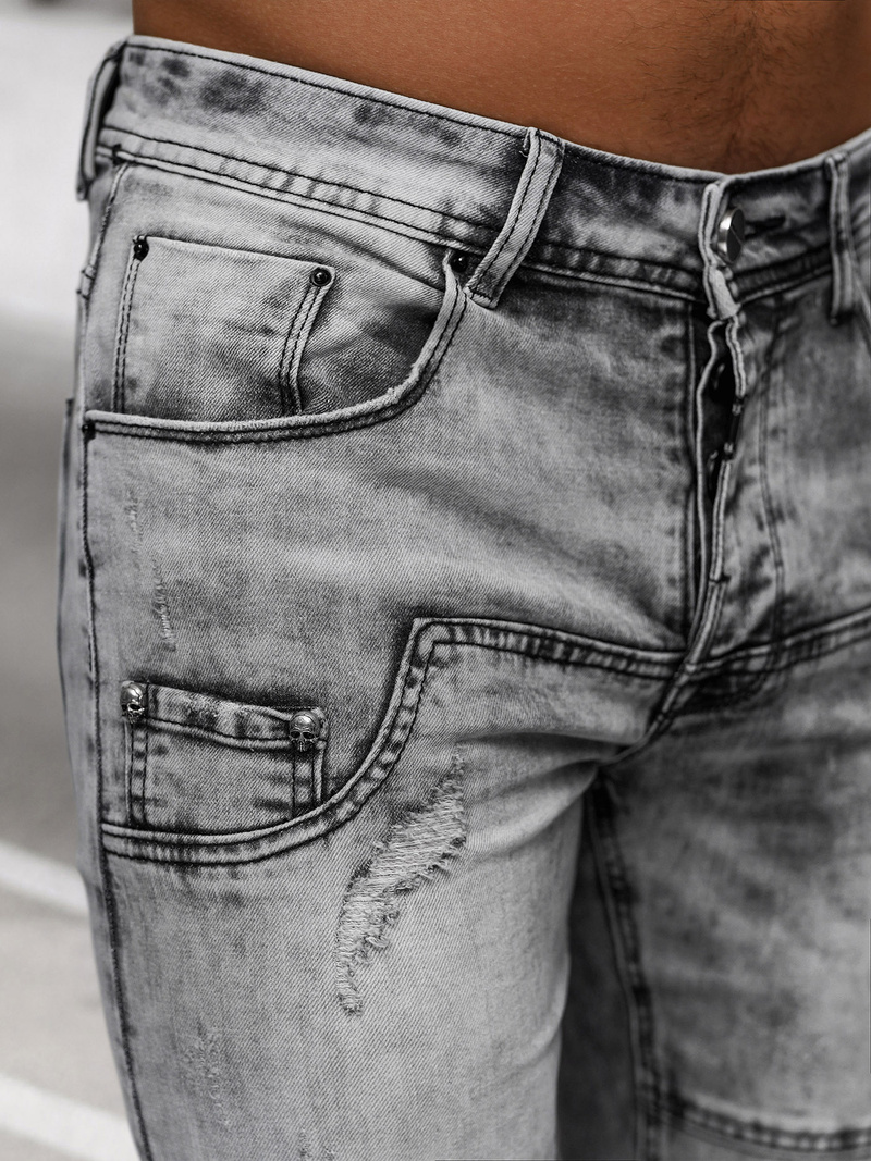 Vaqueros de hombre grafito OZONEE NB/MP0163N